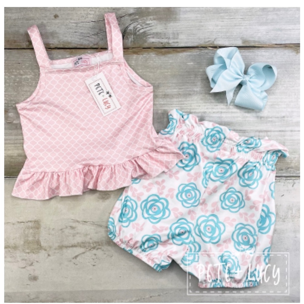 Pete & Lucy Penny Short Set